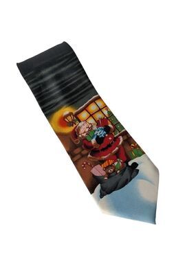 Holiday Seasons Christmas Santa Claus Novelty Tie